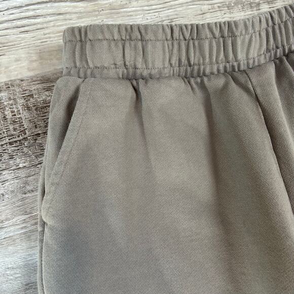 Oakley Relaxed Fit Sweatpants Taupe Fleece Joggers Small Athleisure Cozy - Picture 4 of 9